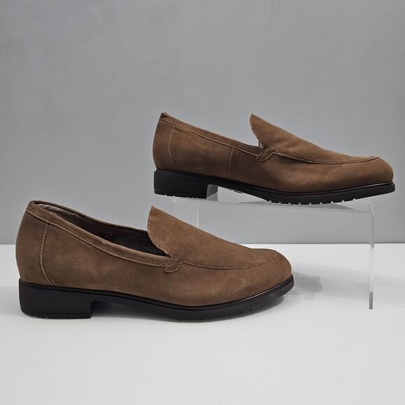 NEW Munro Giselle Loafer Womens 9.5 WIDE Fawn Brown Suede Slip On Cushioned - Picture 3 of 13